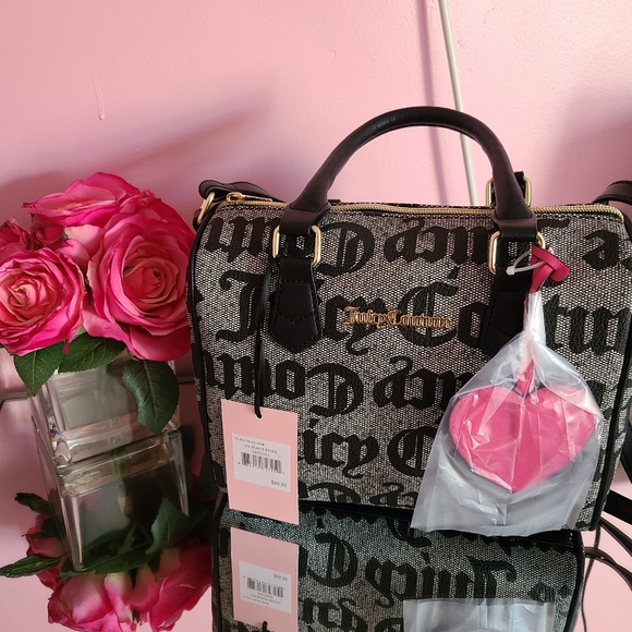 Juicy Couture Black and Grey w/pink accents - Picture 3 of 3
